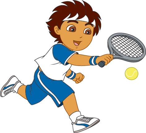 Tennis Cartoon Clipart 02