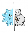 snowflake and polar bear