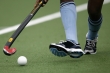 Hockey stick and ball