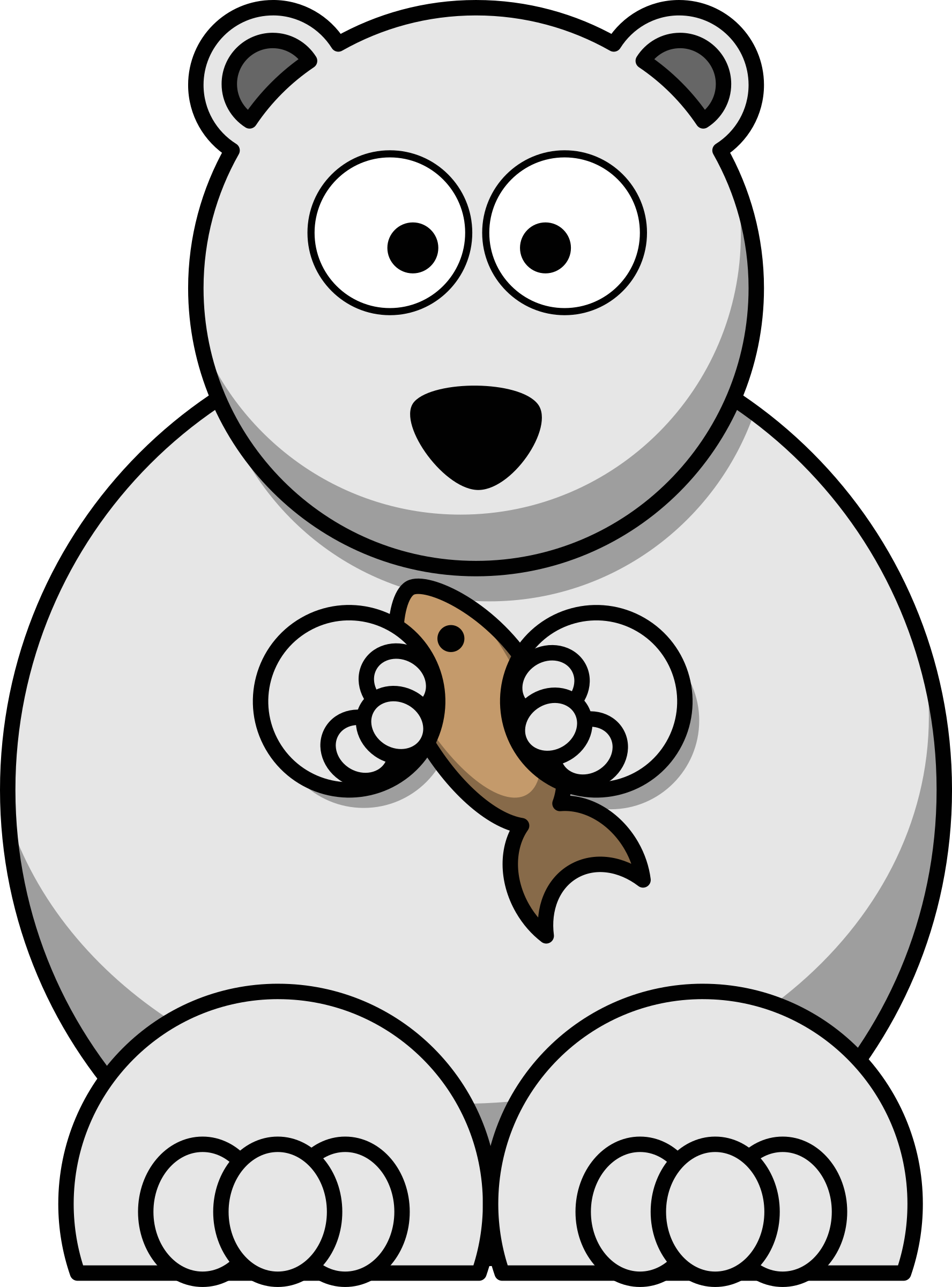 lemmling Cartoon polarbear