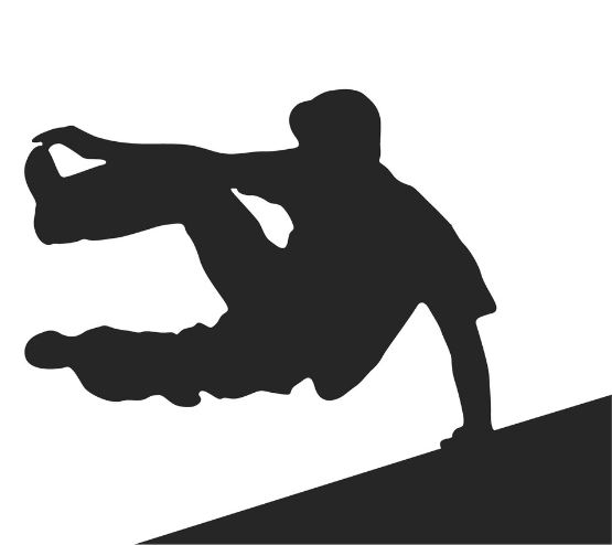 parkour jumping silhouette 12 high quality vector 42893367