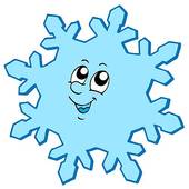 snowflake clipart faces 3